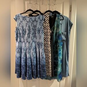 Bundle of 4 Spring And Summer Dresses Size 14  XL Lot